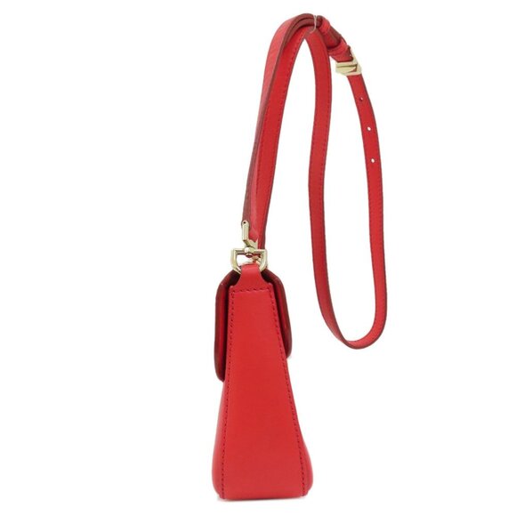 GIVENCHY Red Leather Shoulder Bag - Picture 3 of 11